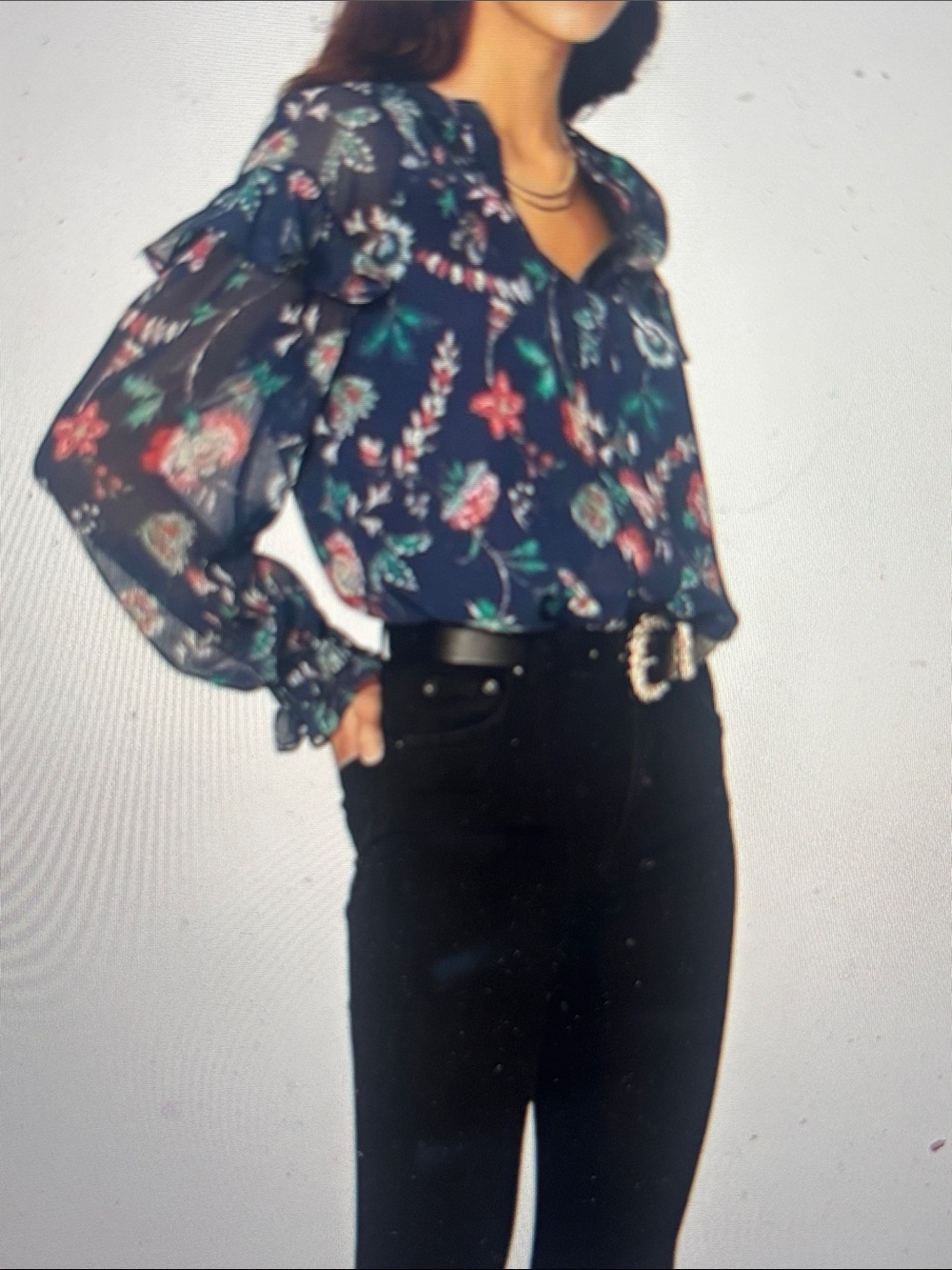 Derek Lam Size 44 Floral Blouse